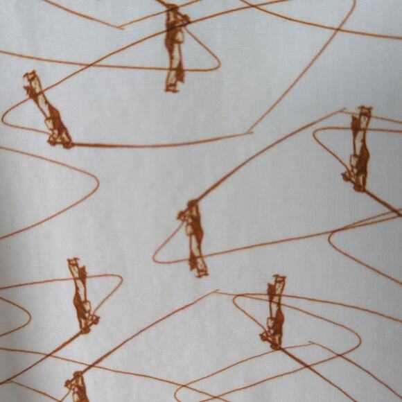 Billy Reid Shirt Mens XXL White All Over Print Standard Cotton Short Sleeve - Picture 6 of 7